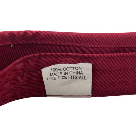 Washington State Cougars WSA Cougars Russell Athletics Hook and Loop Visor Red - Picture 9 of 10